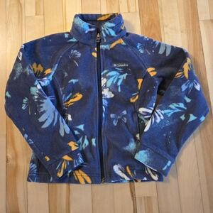 Columbia Girls Size XS Benton II Fleece Nocturnal Daisy Print 155